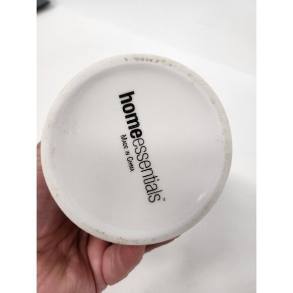 HOME Essentials Ceramic Le Bain Paris Toothbrush Holder Container White - Picture 5 of 6